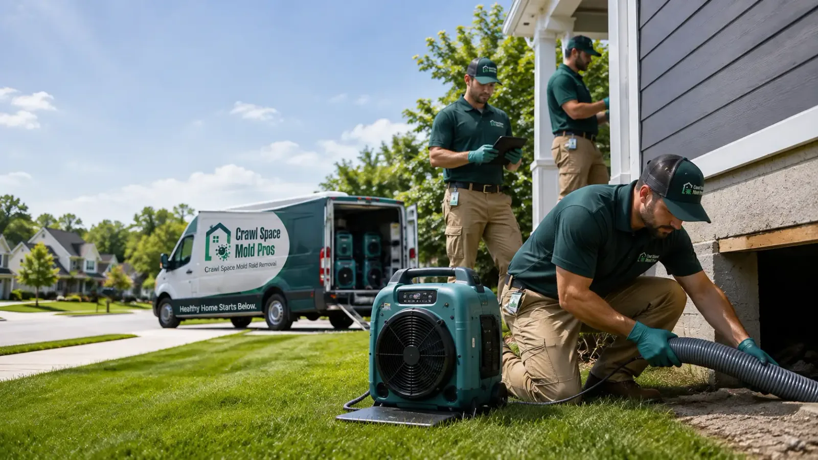 Crawl Space Mold Removal in Walcott, WY